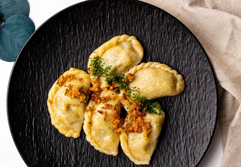 Вареники с картофелем и грибами